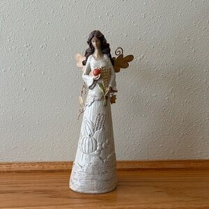 GANZ Angel Sculpture with‎ Red and Brown Details FALL